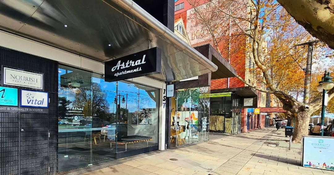 Nourish entrance on Fitzroy Street, St Kilda
